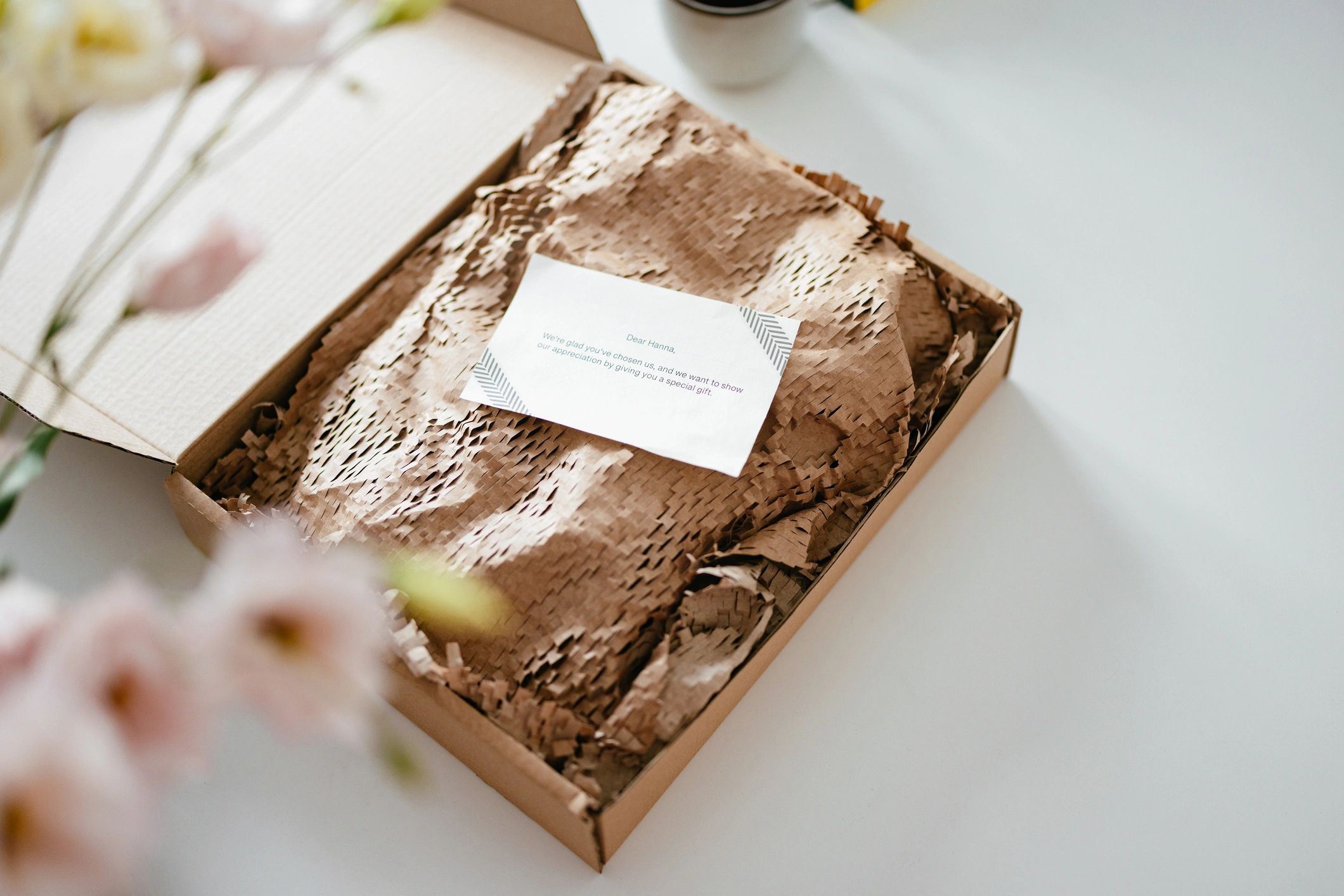 Packed order box representing shipping timelines