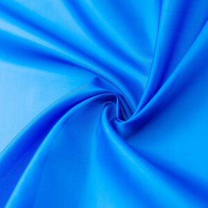 Close up of blue satin